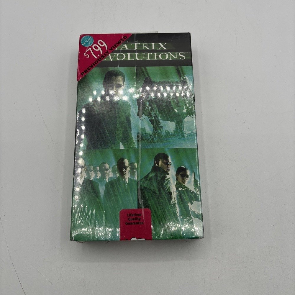 The Matrix Revolutions VHS 2003 Keanu Reeves Sci-Fi Late Release OOP Resealed